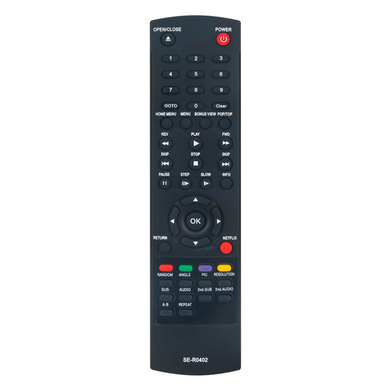 WINFLIKE New Blu-ray Replace Remote SE-R0402 Compatible with Toshiba Blu-ray Disc DVD Player BDX2150KU BDK21KU BDX2250KU BDX2250 BDX5200 BDX4200KU BDX5200KU - Image 1
